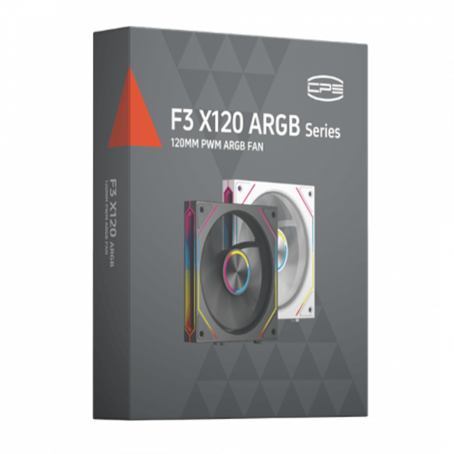 Кулер для корпуса PCCooler F3 X120R ARGB BK — для бизнеса и офиса