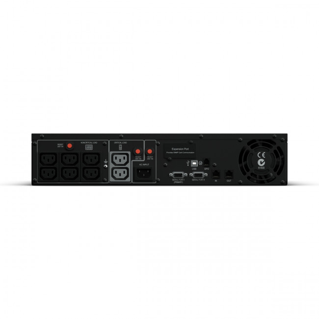 ИБП CyberPower PR1000ELCDRT2UA, Rackmount, Line-Interactive, 1000VA/900W, 8 IEC-320 С13 розеток, USB&Serial, RJ11/RJ45, SNMPslot, LCD дисплей, Black, 0.6х0.5х0.3м., 30.2кг. CyberPower PR1000ELCDRT2UA