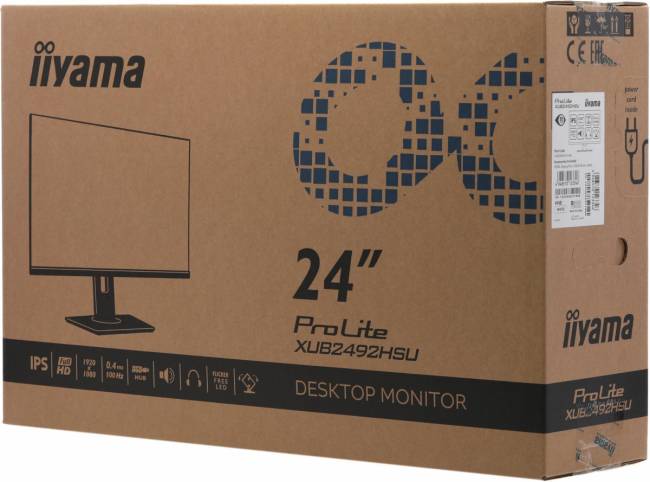 Монитор IIYAMA XUB2492HSU-W6 — для бизнеса и офиса Монитор IIYAMA XUB2492HSU-W6 — для бизнеса и офиса