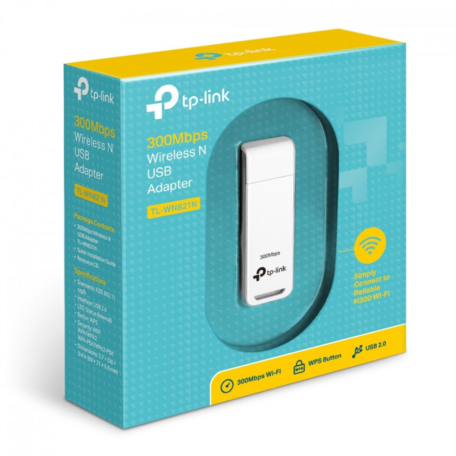Адаптер Wi-Fi TP-Link TL-WN821N Адаптер Wi-Fi TP-Link TL-WN821N