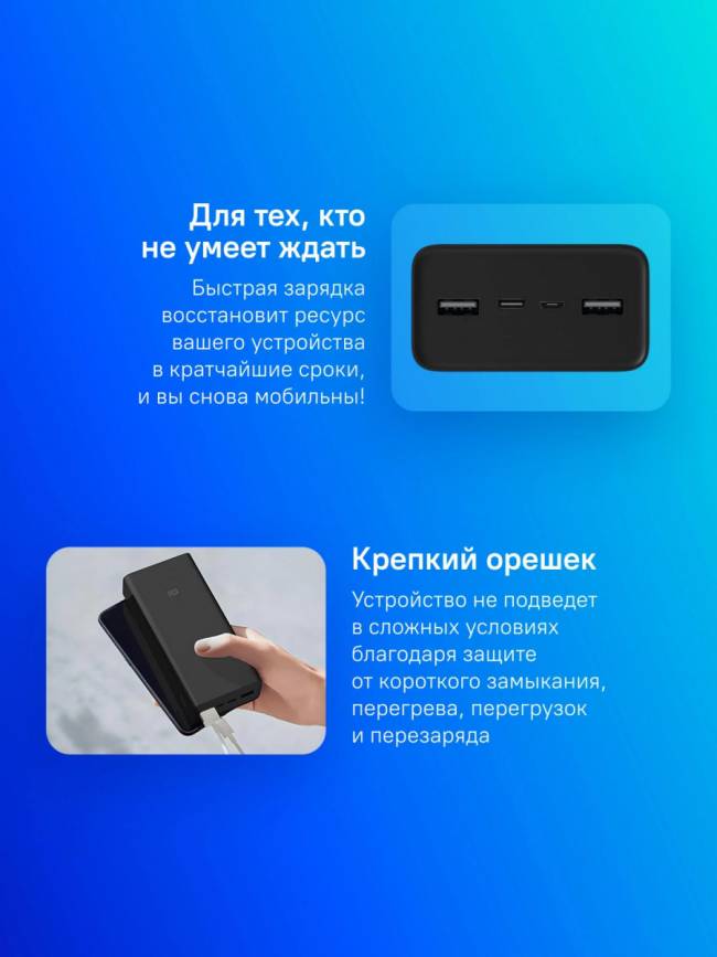 Мобильный аккумулятор Xiaomi BHR9126GL — для бизнеса и офиса