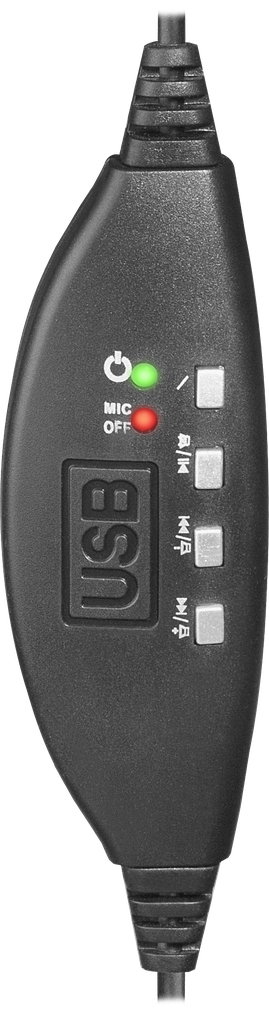 Defender Компьютерная гарнитура Gryphon 750U USB, черный, 1.8м кабель Defender Gryphon 750U USB