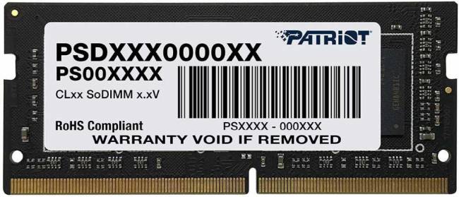 Память DDR4 16Gb 2666MHz Patriot PSD416G266681S — для бизнеса и офиса Память DDR4 16Gb 2666MHz Patriot PSD416G266681S — для бизнеса и офиса