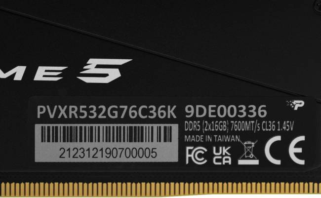 Память DDR5 2x16Gb 7600MHz Patriot PVXR532G76C36K — для бизнеса и офиса