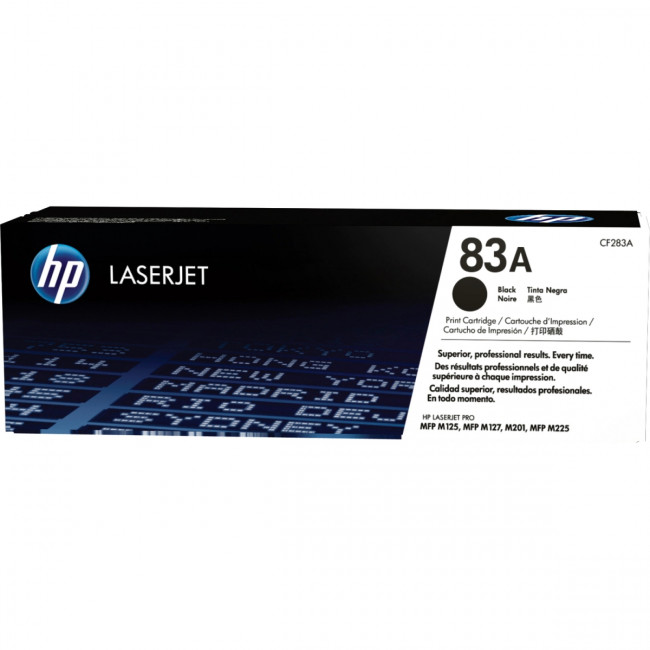 Тонер-картридж HP 83A Black LaserJet Toner Cartridge (CF283A)