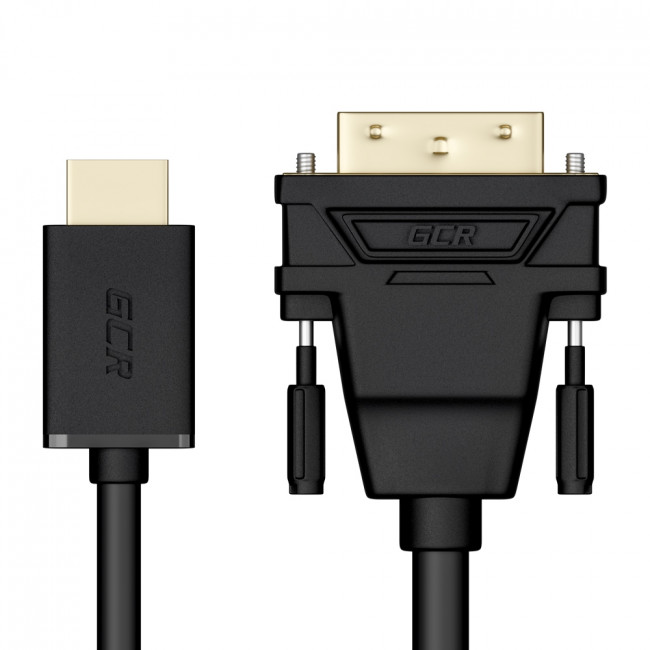 GCR Кабель 15.0m HDMI-DVI черный, OD8.0mm, 28/26 AWG, позолоченные контакты, 19M / 25M Dual Link, тройной экран, 44-050625 Greenconnect HDMI (m) - DVI-D (m) GCR Кабель 15.0m HDMI-DVI черный, OD8.0mm, 28/26 AWG, позолоченные контакты, 19M / 25M Dual Link, тройной экран, 44-050625 Greenconnect HDMI (m) - DVI-D (m)