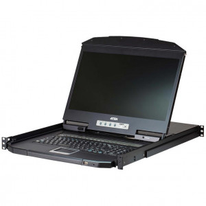 18.5" 8-портов PS/2-USB VGA однорельсовый, широкоэкранный LCD KVM переключатель/ATEN ATEN CL3108NX