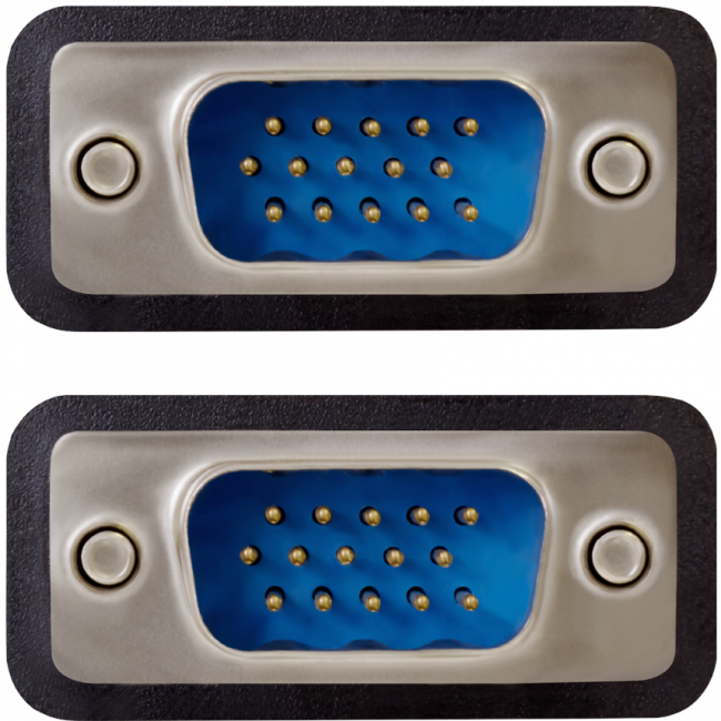 Greenconnect Кабель SVGA 1.8м чёрный, OD6.0mm. 15M / 15M GCR-VM2VM1-1.8m, 28/28 AWG, двойной экран Greenconnect VGA (m) - VGA (m) 1.8м