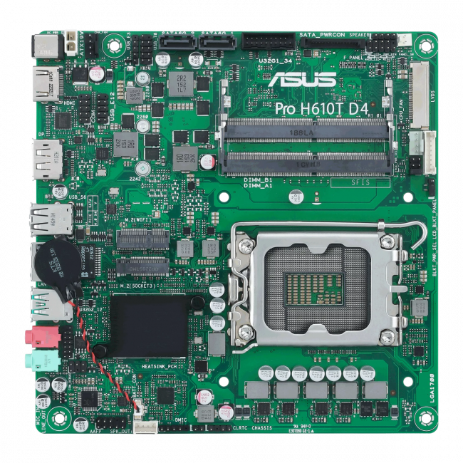 Материнская плата ASUS PRO H610T D4-CSM — для бизнеса и офиса