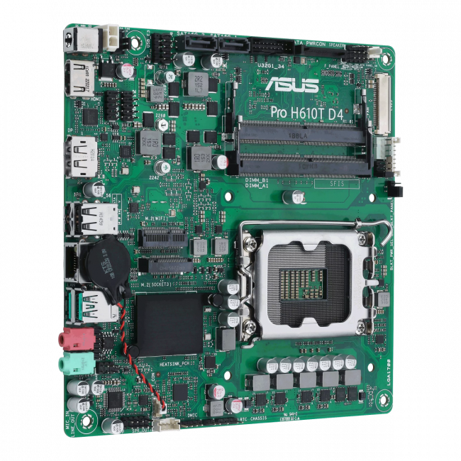 Материнская плата ASUS PRO H610T D4-CSM — для бизнеса и офиса