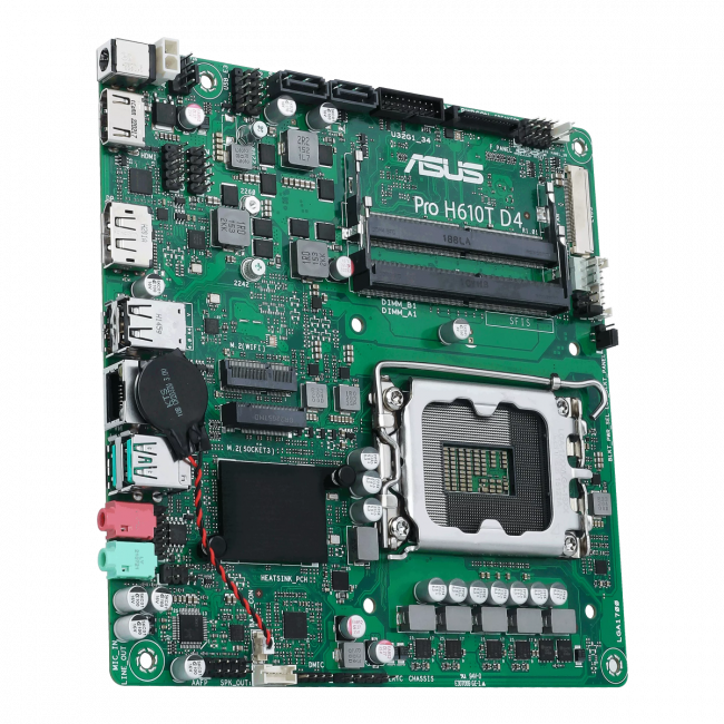 Материнская плата ASUS PRO H610T D4-CSM — для бизнеса и офиса