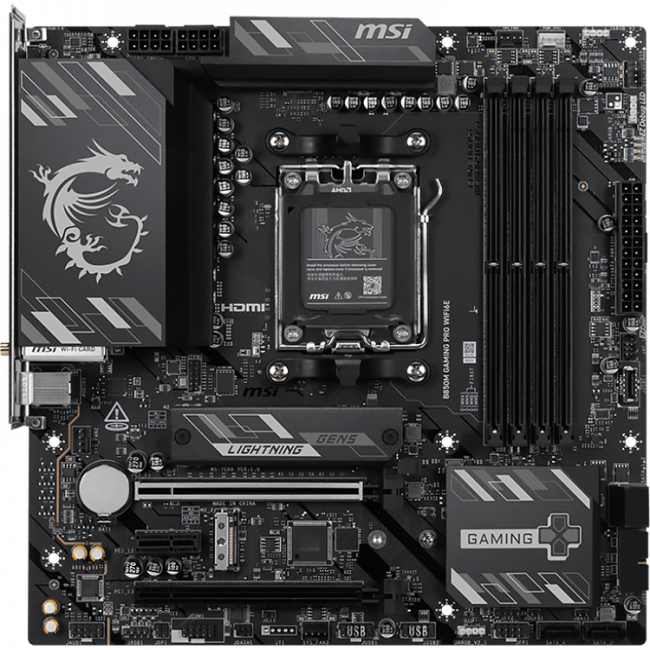 Материнская плата MSI B850M GAMING PRO WIFI6E — для бизнеса и офиса Материнская плата MSI B850M GAMING PRO WIFI6E — для бизнеса и офиса