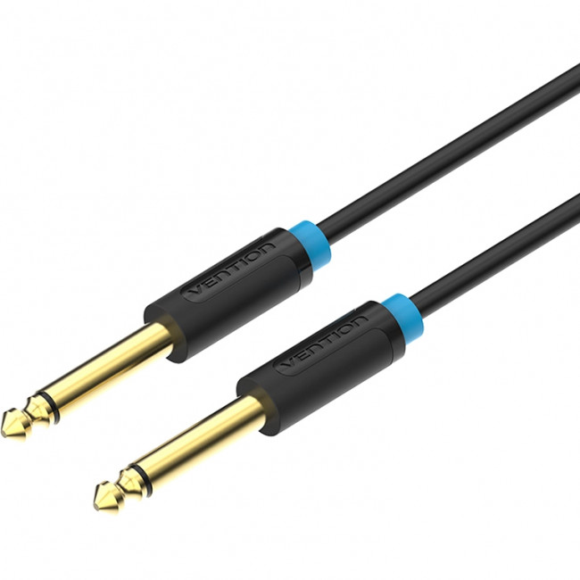 Кабель Vention аудио Jack 6,35 mm M/6.35 M - 5 м Кабель Vention jack 6.35 mm(m)/jack 6.35 mm(m) - 5 м (BAABJ)