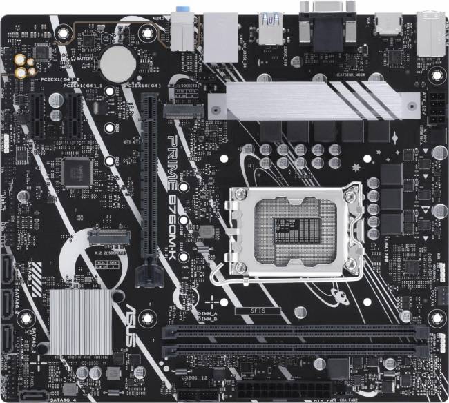 Материнская плата ASUS PRIME B760M-K — для бизнеса и офиса Материнская плата ASUS PRIME B760M-K — для бизнеса и офиса