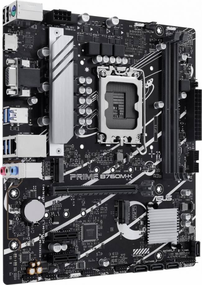 Материнская плата ASUS PRIME B760M-K — для бизнеса и офиса Материнская плата ASUS PRIME B760M-K — для бизнеса и офиса