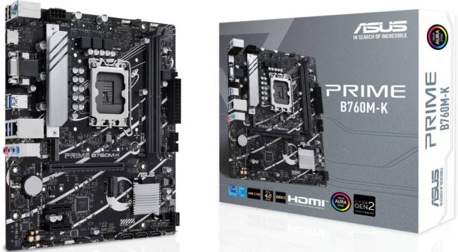 Материнская плата ASUS PRIME B760M-K — для бизнеса и офиса Материнская плата ASUS PRIME B760M-K — для бизнеса и офиса