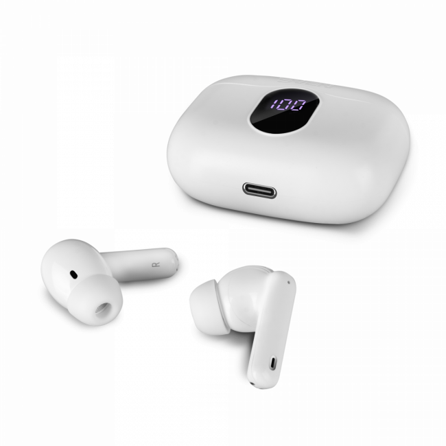 Беспроводные внутриканальные наушники с микрофоном SVEN E-310B, белый (Bluetooth, TWS, ANC, ENC, APP) Sven E-310B — для бизнеса и офиса Беспроводные внутриканальные наушники с микрофоном SVEN E-310B, белый (Bluetooth, TWS, ANC, ENC, APP) Sven E-310B — для бизнеса и офиса
