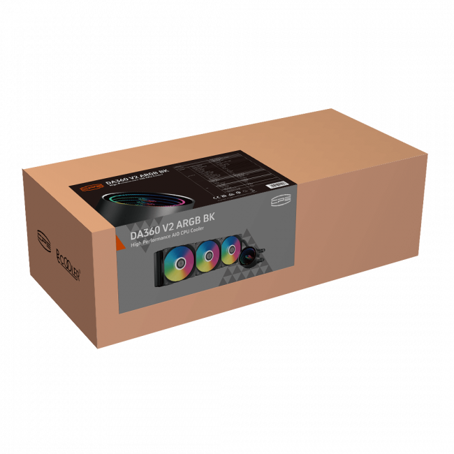 Система охлаждения PCCooler DA360 V2 ARGB BK — для бизнеса и офиса