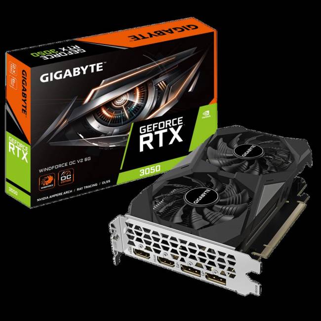 Видеокарта Gigabyte GV-N3050WF2OCV2-6GD — для бизнеса и офиса Видеокарта Gigabyte GV-N3050WF2OCV2-6GD — для бизнеса и офиса