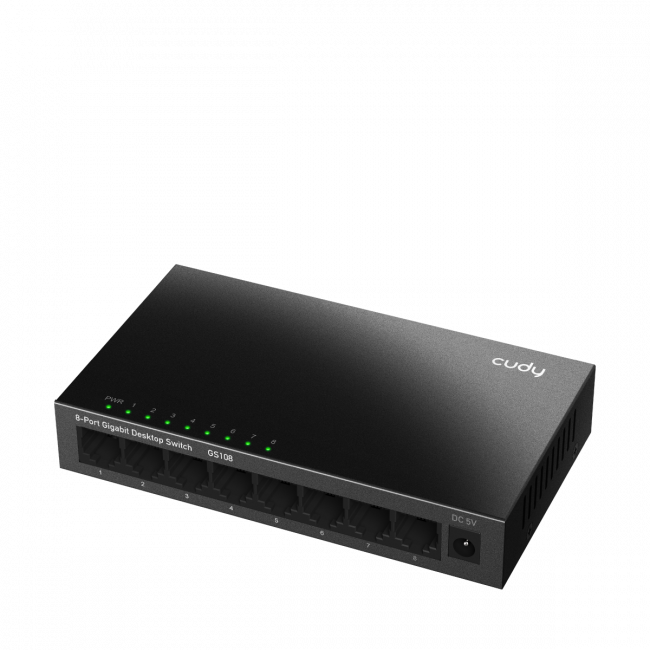 Коммутатор Cudy GS108 — для бизнеса и офиса Коммутатор Cudy GS108 — для бизнеса и офиса