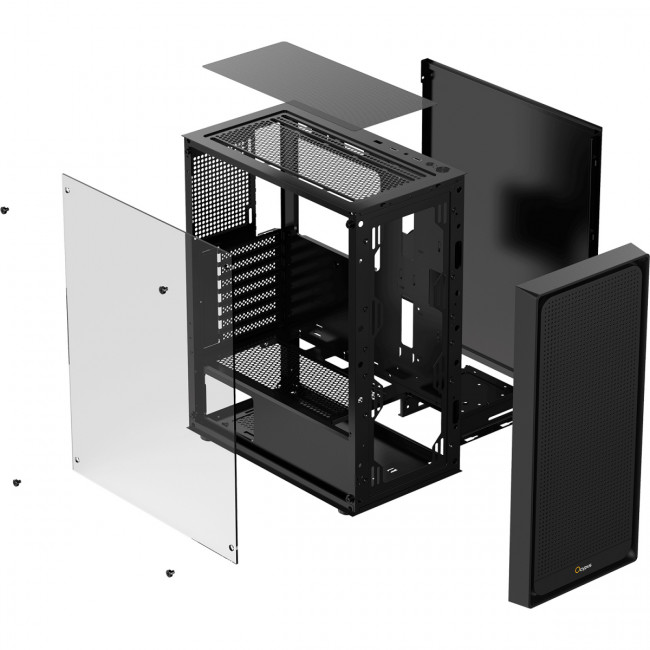 Корпус ПК без блока питания Ocypus Gamma-C50-BKG000XX-GL — для бизнеса и офиса