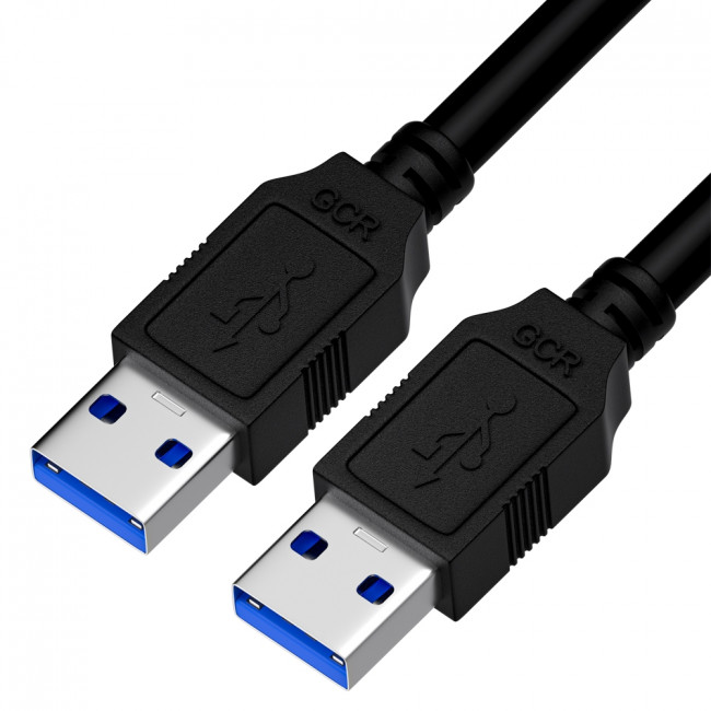 GCR Кабель интерфейсный USB 3.0,  0.5m, AM/AM, черный, двойной экран, армированный, морозостойкий, GCR-53053 Greenconnect GCR-53053 — для бизнеса и офиса