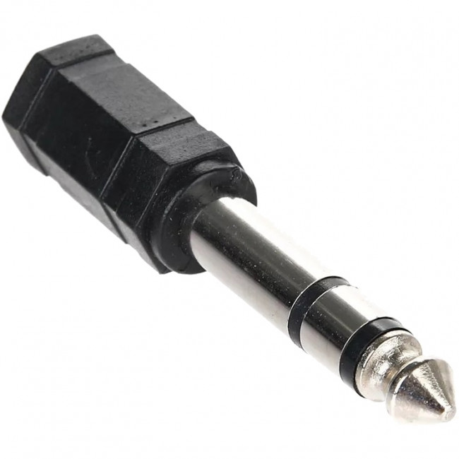 Переходник аудио 6.35мм M (штекер) --> 3.5мм F (гнездо) Telecom <TA1950> Переходник Telecom jack 6.35 mm M/Jack 3.5 mm F (TA1950)