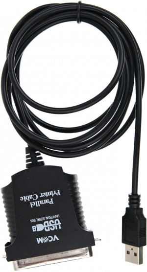 Кабель-адаптер USB A (вилка) -> LPT (прямое подключение к LPT порту принтера) VCOM <VUS7052>1.8м VCOM USB — LPT