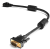 Greenconnect Кабель SVGA 20.0м чёрный, позолоченные контакты, ферритовые кольца, OD8.0mm. 15M / 15M Premium GCR-VM2VM2-20.0m, 28/28 AWG, двойной экран Greenconnect VGA (m) - VGA (m) 20м