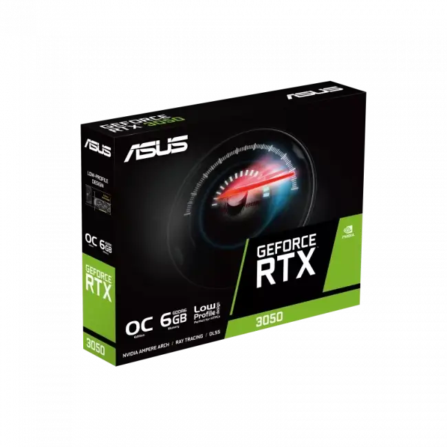 Видеокарта ASUS RTX3050-O6G-LP-BRK — для бизнеса и офиса Видеокарта ASUS RTX3050-O6G-LP-BRK — для бизнеса и офиса
