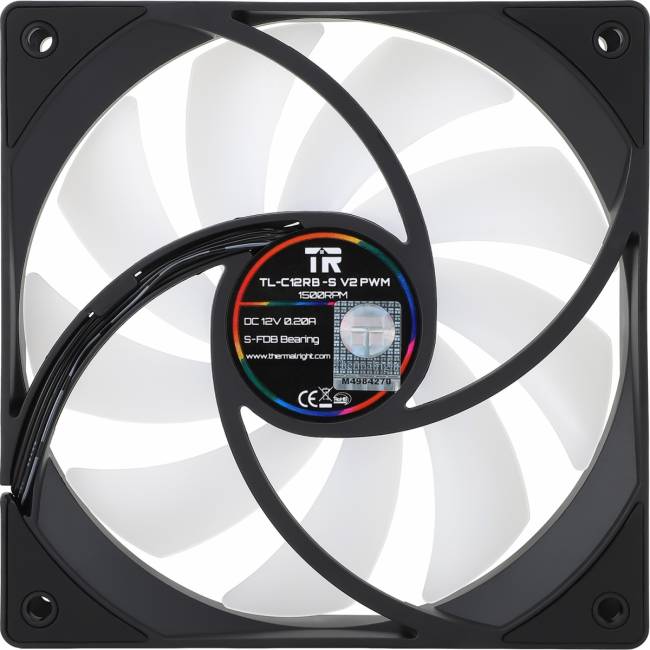 Кулер для корпуса Thermalright TL-C12RB-S V2 — для бизнеса и офиса Кулер для корпуса Thermalright TL-C12RB-S V2 — для бизнеса и офиса