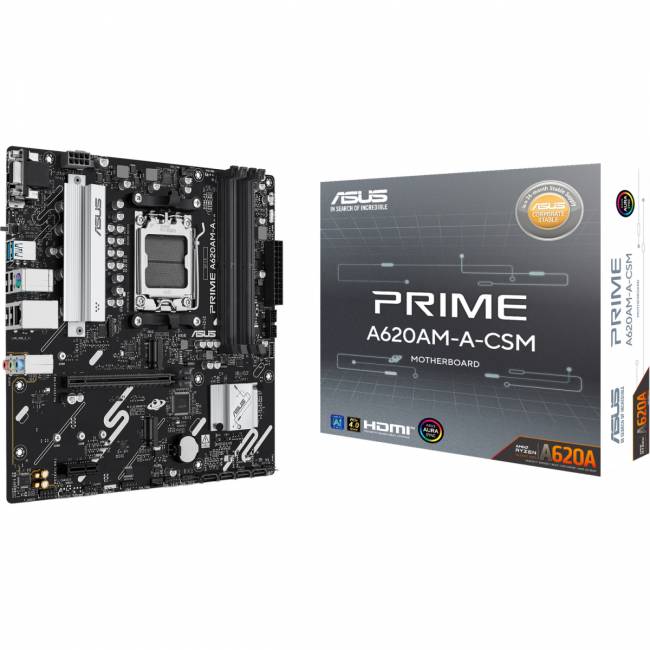 Материнская плата ASUS PRIME A620AM-A-CSM (90MB1MY0-M0EAYC) — для бизнеса и офиса Материнская плата ASUS PRIME A620AM-A-CSM (90MB1MY0-M0EAYC) — для бизнеса и офиса