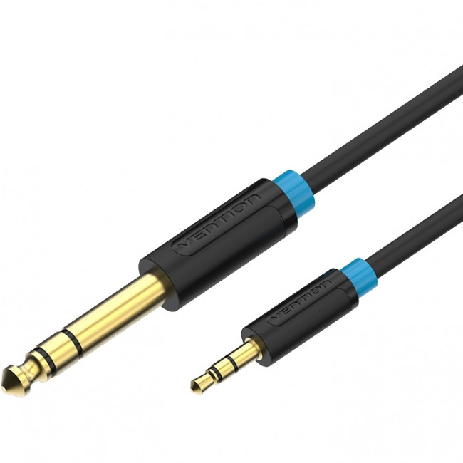 Кабель Vention аудио Jack 6,5 mm M/ 3,5 M - 1 м Кабель Vention jack 6.5 mm(m)/mini jack 3.5 mm(m) - 1 м (BABBF) Кабель Vention аудио Jack 6,5 mm M/ 3,5 M - 1 м Кабель Vention jack 6.5 mm(m)/mini jack 3.5 mm(m) - 1 м (BABBF)
