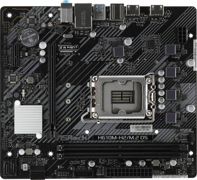 Материнская плата ASRock H610M-H2/M.2 D5 — для бизнеса и офиса