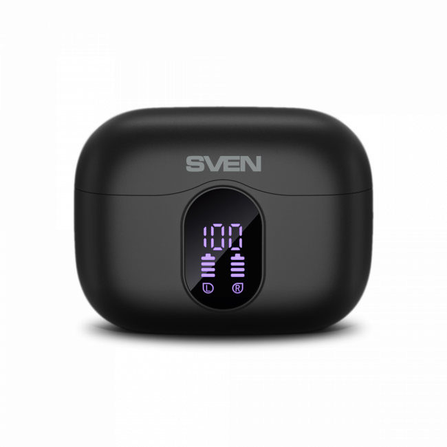Беспроводные внутриканальные наушники с микрофоном SVEN E-315B, черный (Bluetooth, TWS, ANC, ENC, APP) Sven E-315B — для бизнеса и офиса