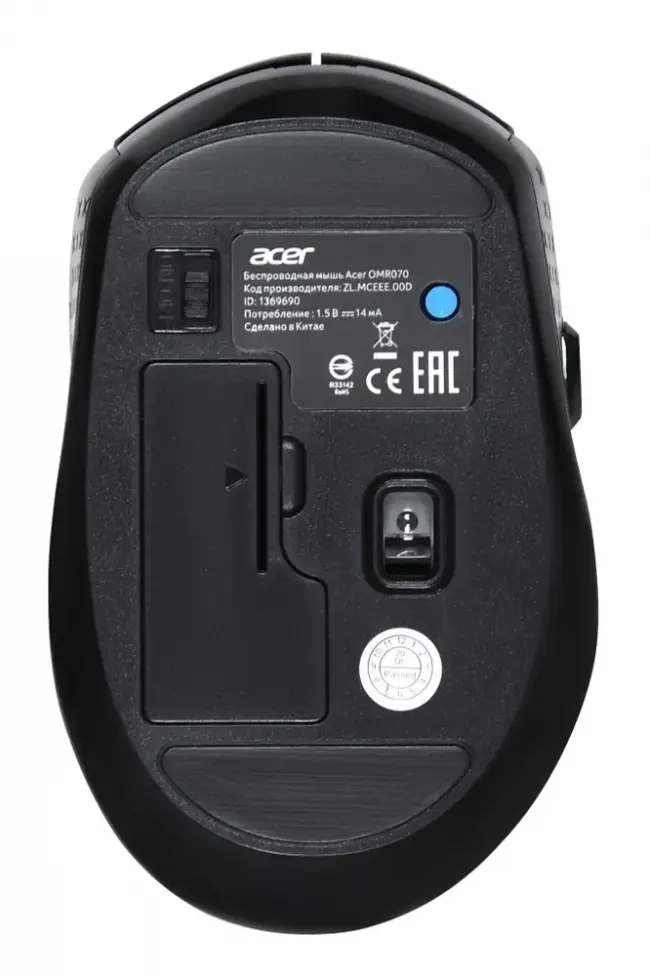 Мышь компьютерная Acer OMR070 — для бизнеса и офиса