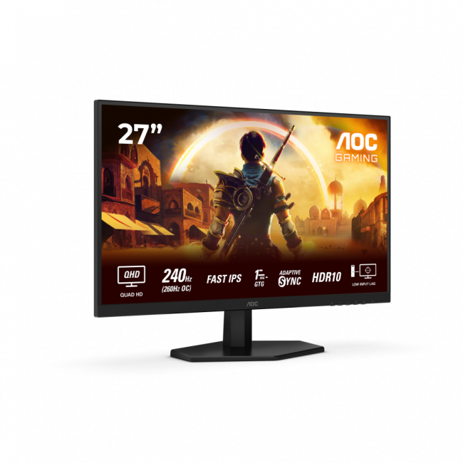 Монитор AOC Q27G42ZE 27" 2560x1440, IPS, 240Hz, 80M:1, 300cd, 0.3ms, 2xHDMI 2.0, DisplayPort 1.4, VESA, 3Y, Black/Red AOC Q27G42ZE — для бизнеса и офиса Монитор AOC Q27G42ZE 27" 2560x1440, IPS, 240Hz, 80M:1, 300cd, 0.3ms, 2xHDMI 2.0, DisplayPort 1.4, VESA, 3Y, Black/Red AOC Q27G42ZE — для бизнеса и офиса