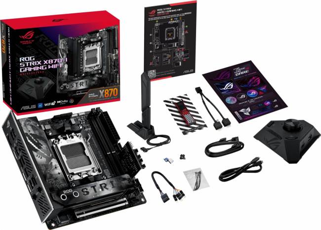 Материнская плата ASUS ROG STRIX X870-I GAMING WIFI — для бизнеса и офиса