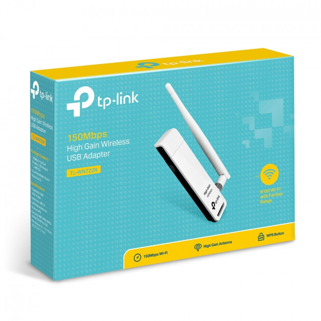 Адаптер Wi-Fi TP-Link TL-WN722N — для бизнеса и офиса Адаптер Wi-Fi TP-Link TL-WN722N — для бизнеса и офиса
