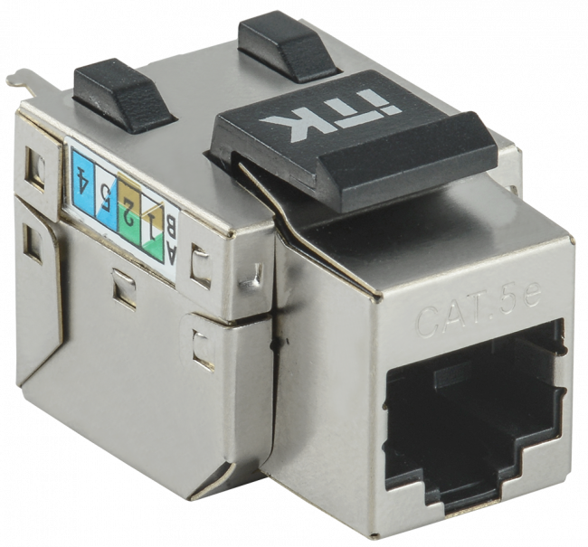 ITK Модуль Keystone Jack кат. 5E FTP 110 IDC 90 град. розет. ITK CS1-1C5EF-11 — для бизнеса и офиса ITK Модуль Keystone Jack кат. 5E FTP 110 IDC 90 град. розет. ITK CS1-1C5EF-11 — для бизнеса и офиса