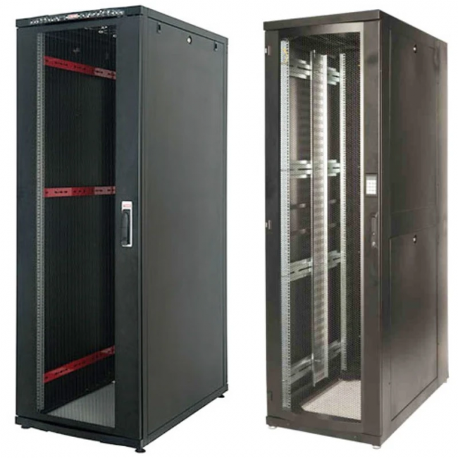 Шкаф серверный 48U 800*1200, перф.80%, черн. Lande 48U (LR3357) — для бизнеса и офиса
