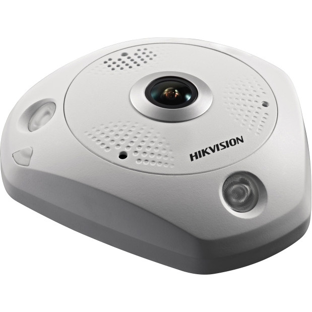 6Мп fisheye IP-камера с ИК-подсветкой до 15м Камера видеонаблюдения IP уличная Hikvision DS-2CD6365G0E-IVS(1.27mm)(B) — для бизнеса и офиса