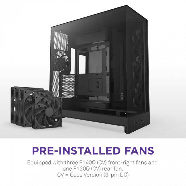 Корпус без блока питания NZXT H9 Flow CM-H92FB-01 — для бизнеса и офиса Корпус без блока питания NZXT H9 Flow CM-H92FB-01 — для бизнеса и офиса