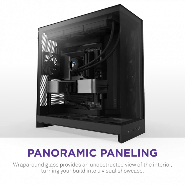 Корпус без блока питания NZXT H9 Flow CM-H92FB-01 — для бизнеса и офиса Корпус без блока питания NZXT H9 Flow CM-H92FB-01 — для бизнеса и офиса