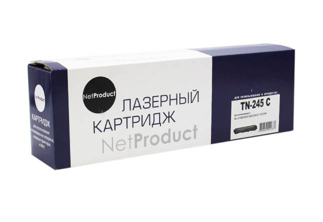 Тонер-картридж NetProduct (N-TN-245C) для Brother HL-3140CW/3150CDW/3170CDW, C, 2,2K — для бизнеса и офиса