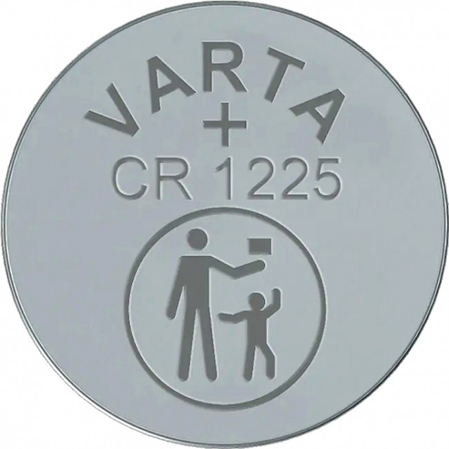 Батарейка Varta ELECTRONICS CR1225 BL1 Lithium 3V (6225) (1/10/100) (1 шт.) Varta PRIMARY LITHIUM CR1225 (06225101401)
