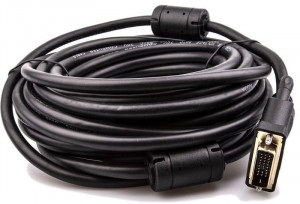 Кабель HDMI AM/DVI(24+1)M, 10м, CU, 1080P@60Hz, 2F, VCOM <CG484GD-10M> VCOM HDMI (m) - DVI-D (m)