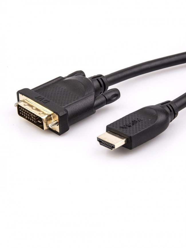 Кабель HDMI AM/DVI(24+1)M, 10м, CU, 1080P@60Hz, 2F, VCOM <CG484GD-10M> VCOM HDMI (m) - DVI-D (m)