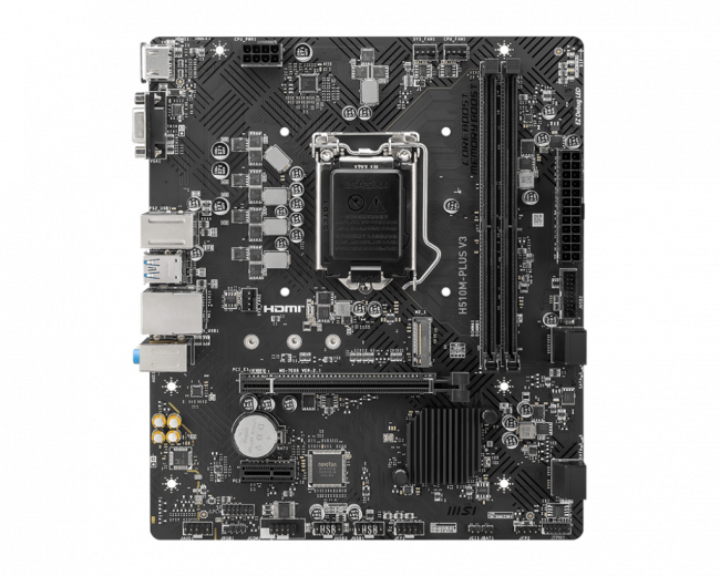 Материнская плата MSI H510M PLUS V3 — для бизнеса и офиса