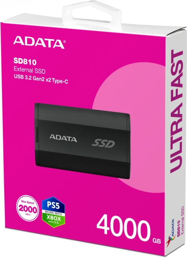 Твердотельный накопитель ADATA SD810-4000G-CBK